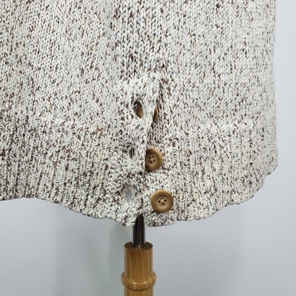 Naturals d & co. Open Front Chunky Knit Short Sleeve Tunic Cardigan NWOT Size 1X - Picture 6 of 16